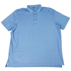 Johnnie-O Zazu Performance Golf Polo Mens Size XXL UPF 50 Pipeline‎ Blue